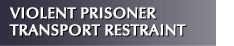 Violent Prisoner Transport Restraint